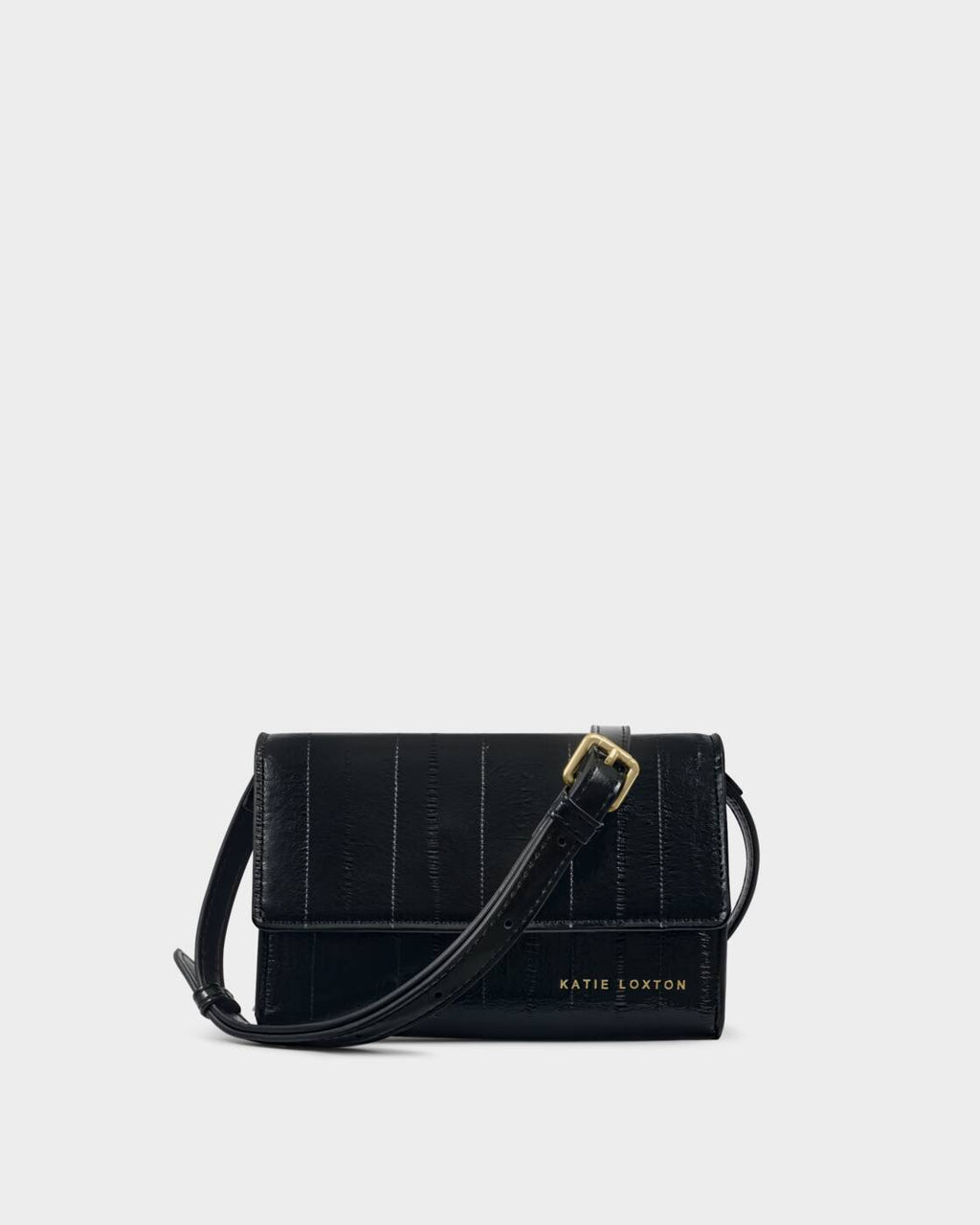 Katie Loxton Lou Crossbody Bag Black Eel