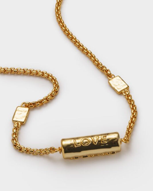Katie Loxton Love Language Bracelet Gold Coated