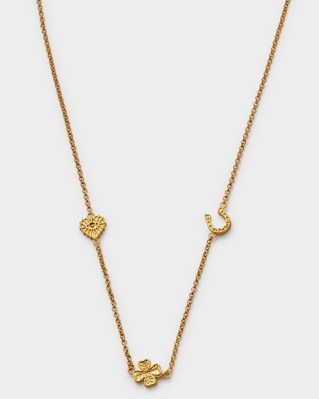 Katie Loxton Lucky Charm Necklace Gold Coated