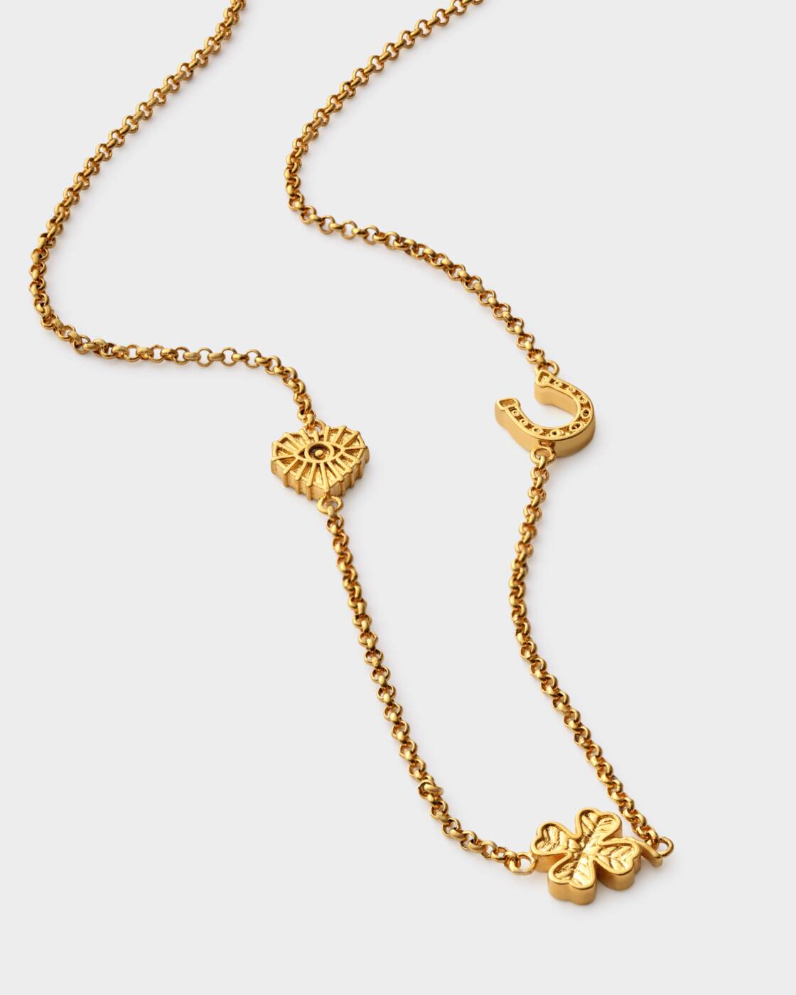 Katie Loxton Lucky Charm Necklace Gold Coated