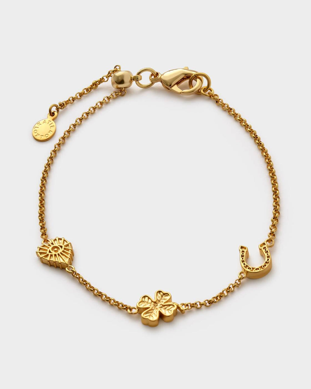 Katie Loxton Lucky Charm Bracelet Gold Coated