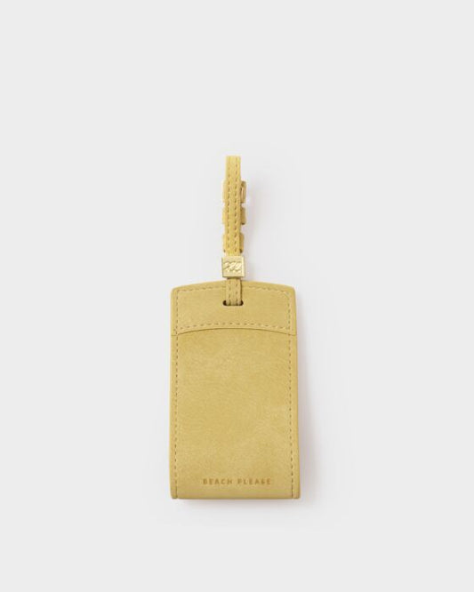 Katie Loxton Luggage Tag Beach Please Butter Yellow
