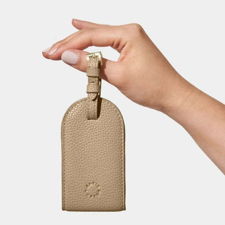 Katie Loxton Luggage Tag Taupe