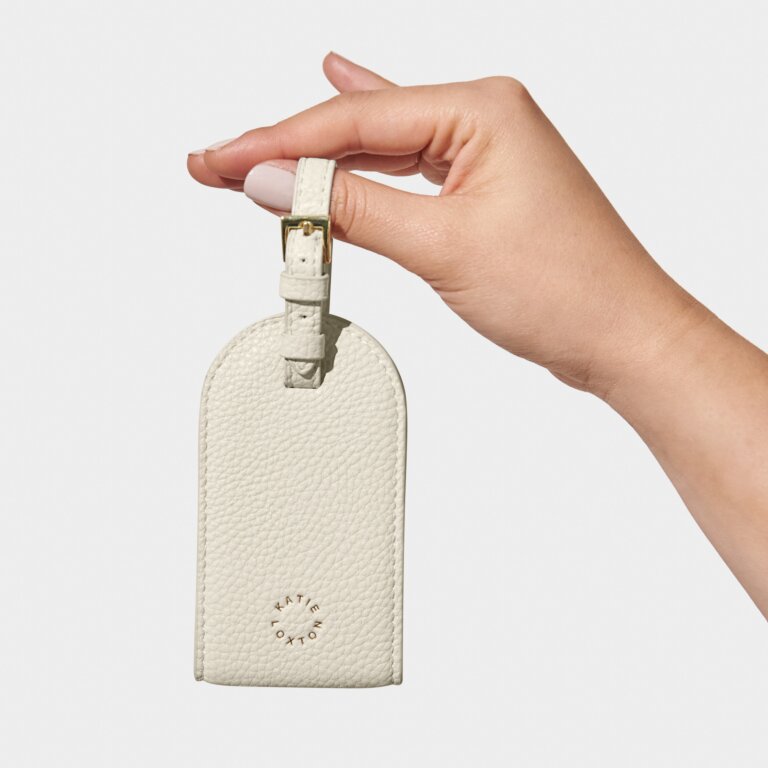 Katie Loxton Luggage Tag White