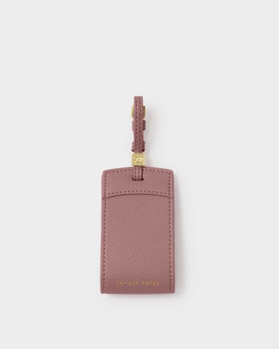 Katie Loxton Luggage Tag Yay For Vacay Deep Rose