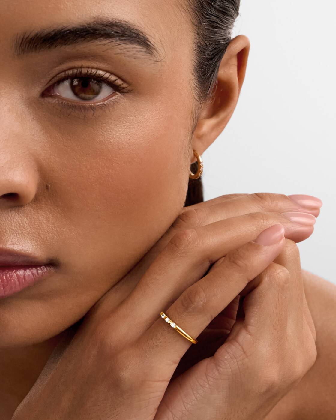 Katie Loxton Lumira Ring Gold Coated Medium