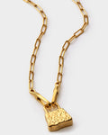 Katie Loxton Luxe Lock Necklace Gold Coated
