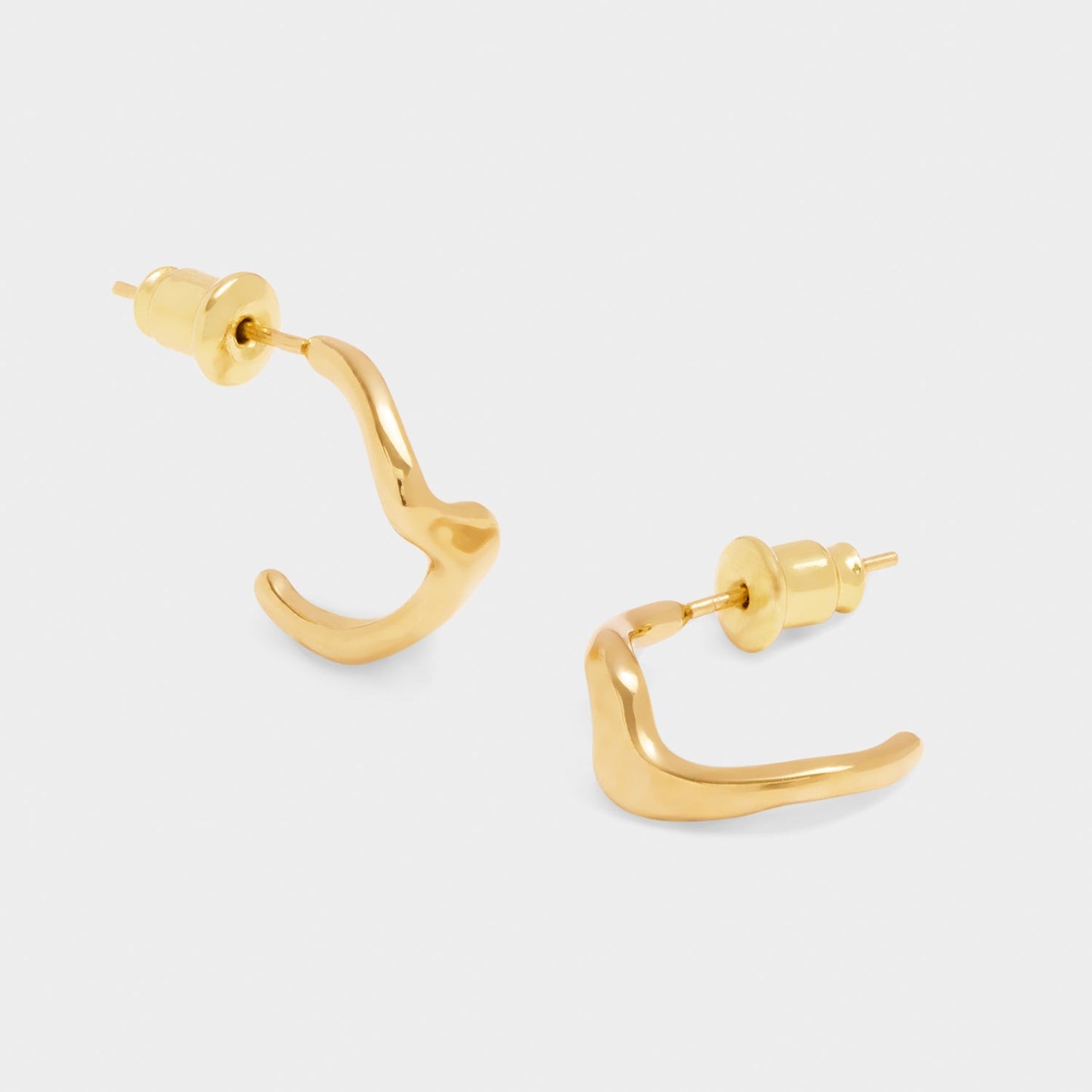 Katie Loxton Marina Wave Hoop Earrings Gold Coated