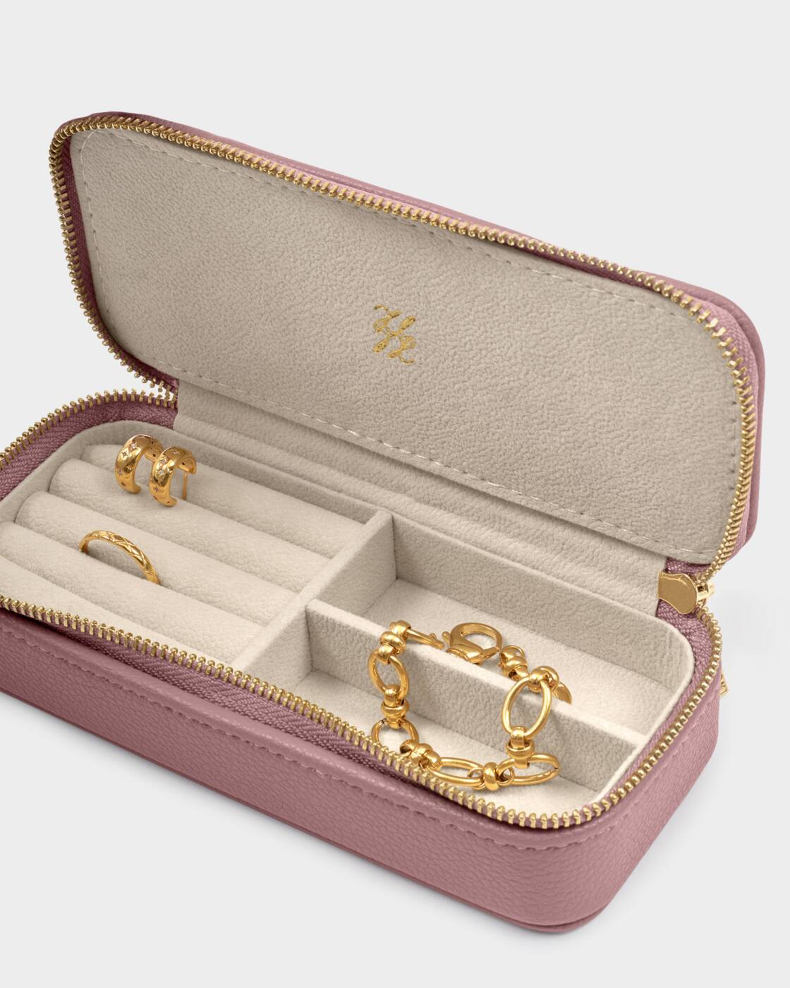 Katie Loxton Medium Jewellery Box Deep Rose
