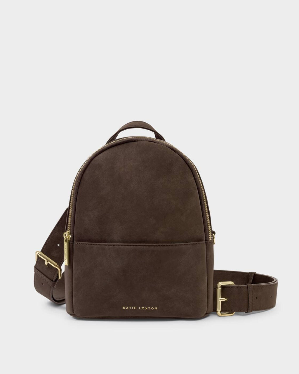 Katie Loxton Mika Small Backpack Bitter Chocolate Suedette