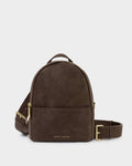 Katie Loxton Mika Small Backpack Bitter Chocolate Suedette