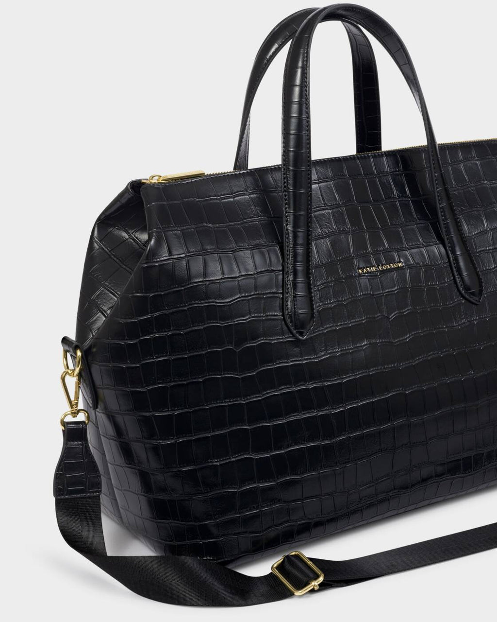 Katie Loxton Milan Cabin Bag Black Croc