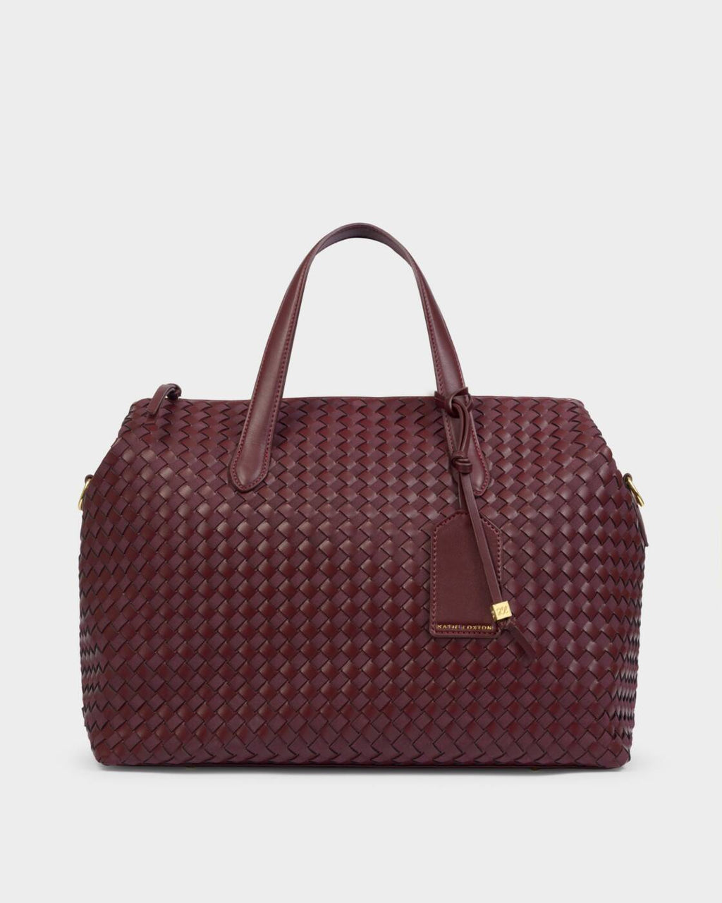 Katie Loxton Milan Hand Woven Cabin Bag Cherry Mixed