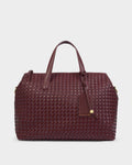 Katie Loxton Milan Hand Woven Cabin Bag Cherry Mixed