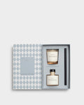 Katie Loxton Mini Votive And Mini Reed Diffuser Gift Set Winter Wishes Frosted Pine And Cedarwood
