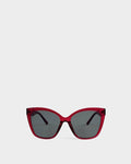 Katie Loxton Mykonos Sunglasses Transparent Dark Cherry