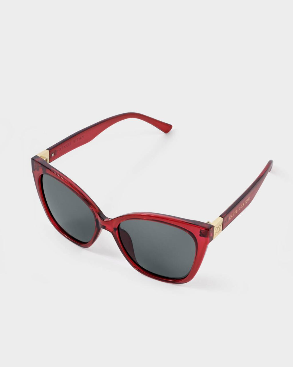 Katie Loxton Mykonos Sunglasses Transparent Dark Cherry