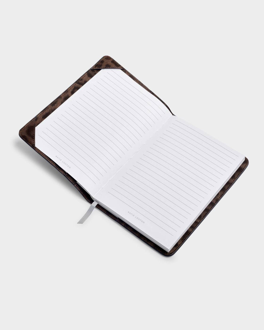 Katie Loxton Notebook Cover And A Lined Notepad Chocolate Leopard