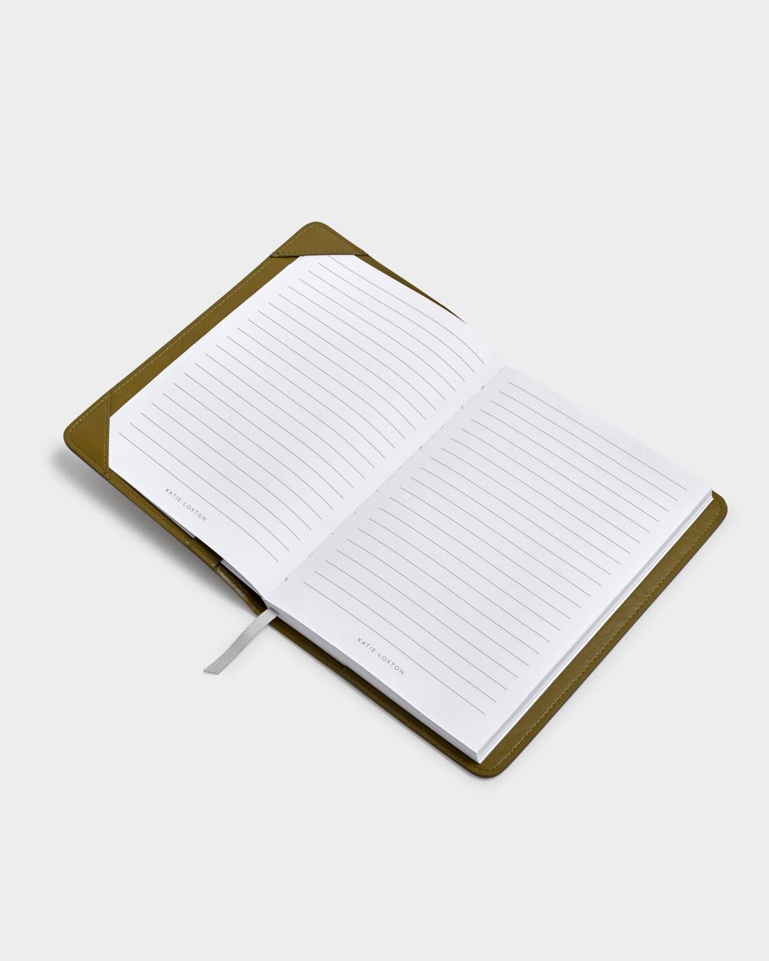 Katie Loxton Notebook Cover And A Lined Notepad Olive Distressed