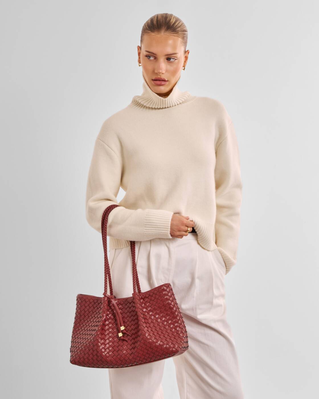 Katie Loxton Nova Small Shoulder Tote Crimson