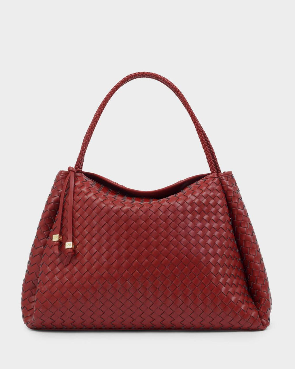 Katie Loxton Nova Hand Woven Large Shoulder Bag Crimson