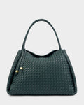 Katie Loxton Nova Hand Woven Large Shoulder Bag Deep Teal Mixed