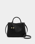Katie Loxton Nova Hand Woven Top Handle Bag Black