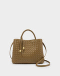 Katie Loxton Nova Hand Woven Top Handle Bag Olive