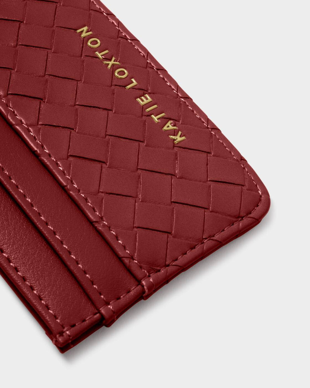 Katie Loxton Nova Woven Texture Cardholder Crimson