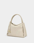Katie Loxton Nova Woven Texture Top Handle Bag Off White