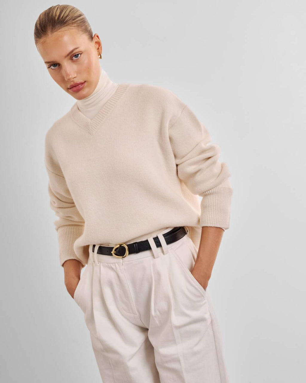 Katie Loxton Organic Buckle Belt Black M/L