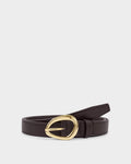 Katie Loxton Organic Buckle Belt Bitter Chocolate M/L