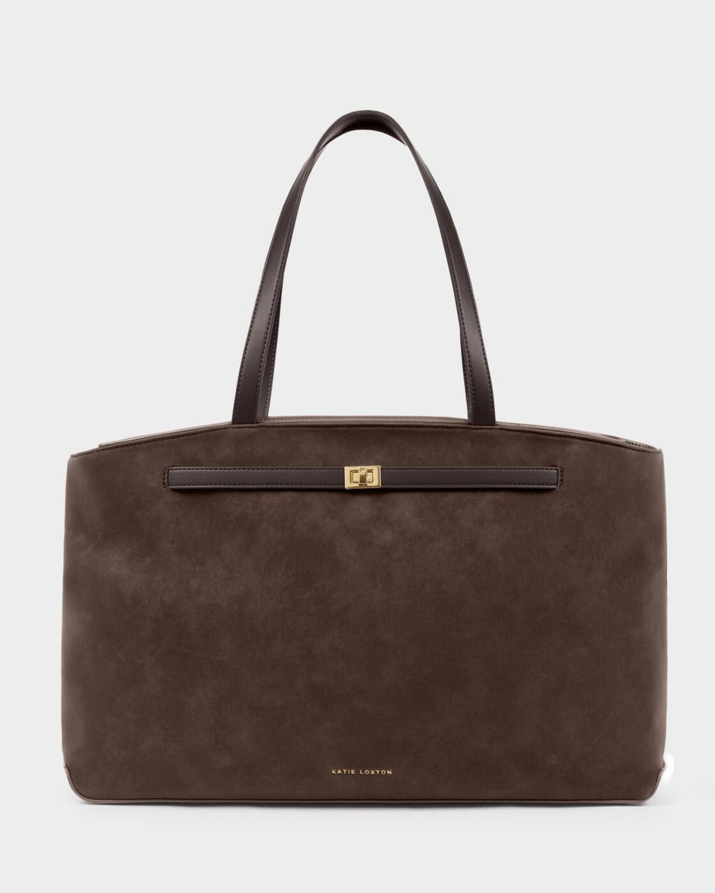 Katie Loxton Orin Tote Bag Bitter Chocolate Suedette Bitter Chocolate