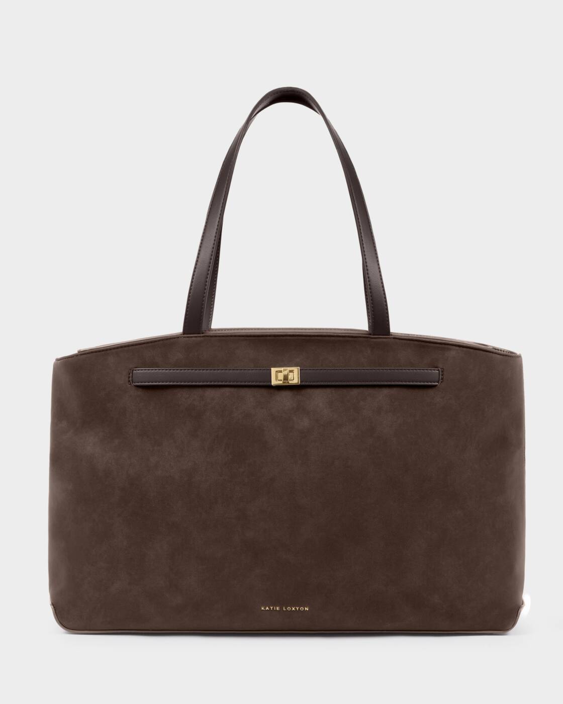 Katie Loxton Orin Tote Bag Bitter Chocolate Suedette Bitter Chocolate