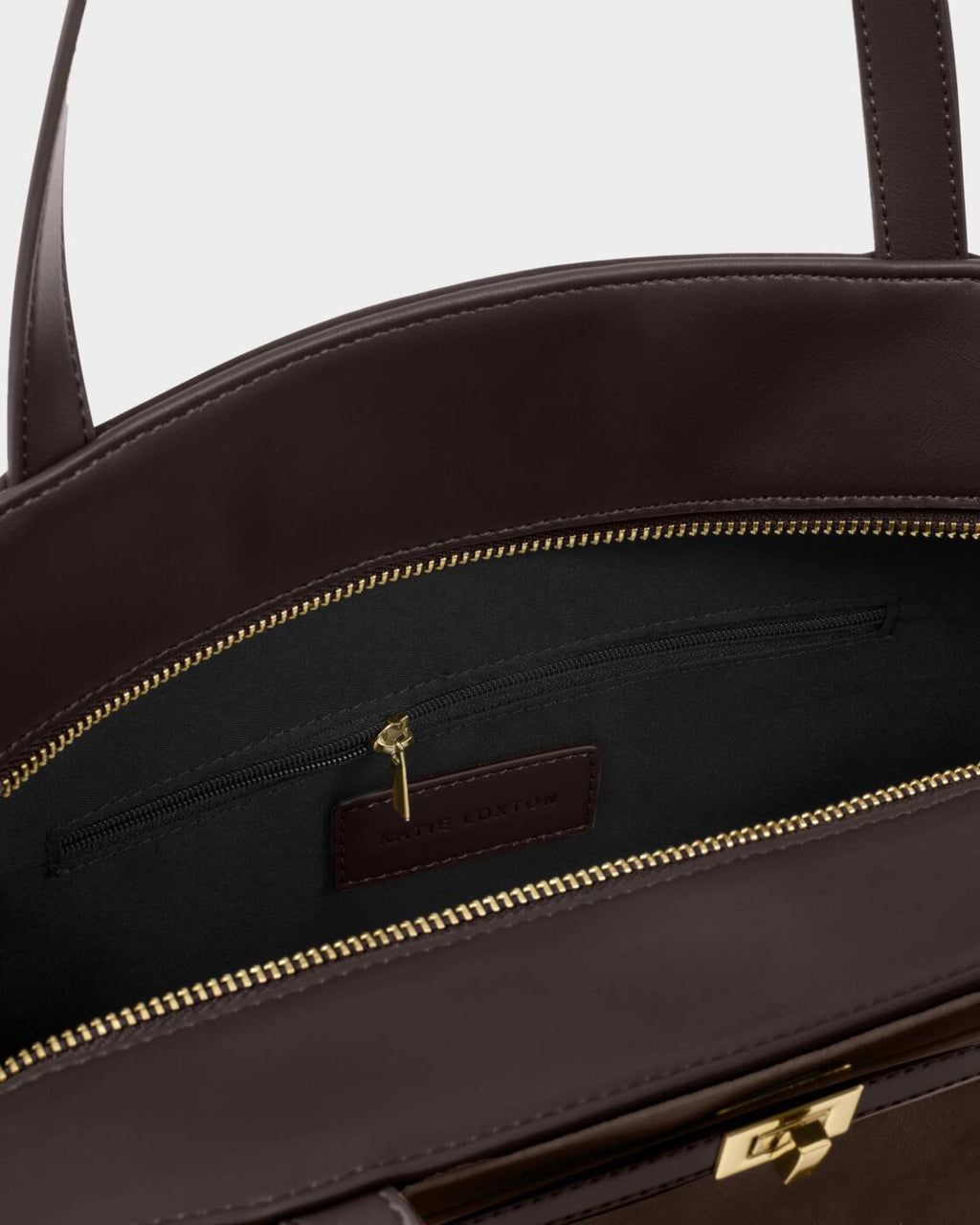 Katie Loxton Orin Tote Bag Bitter Chocolate Suedette Bitter Chocolate