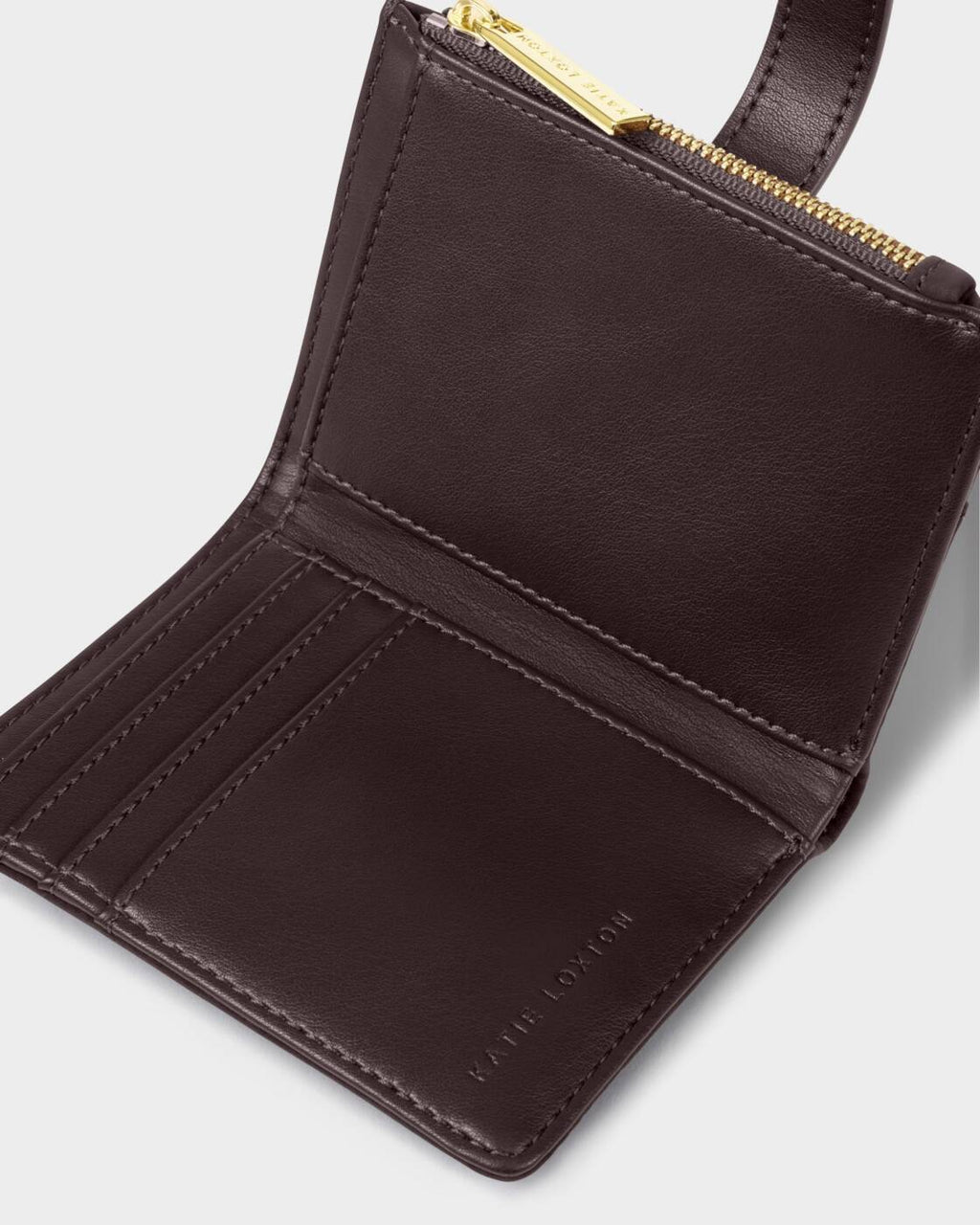 Katie Loxton Orin Twist Lock Purse Chocolate Leopard