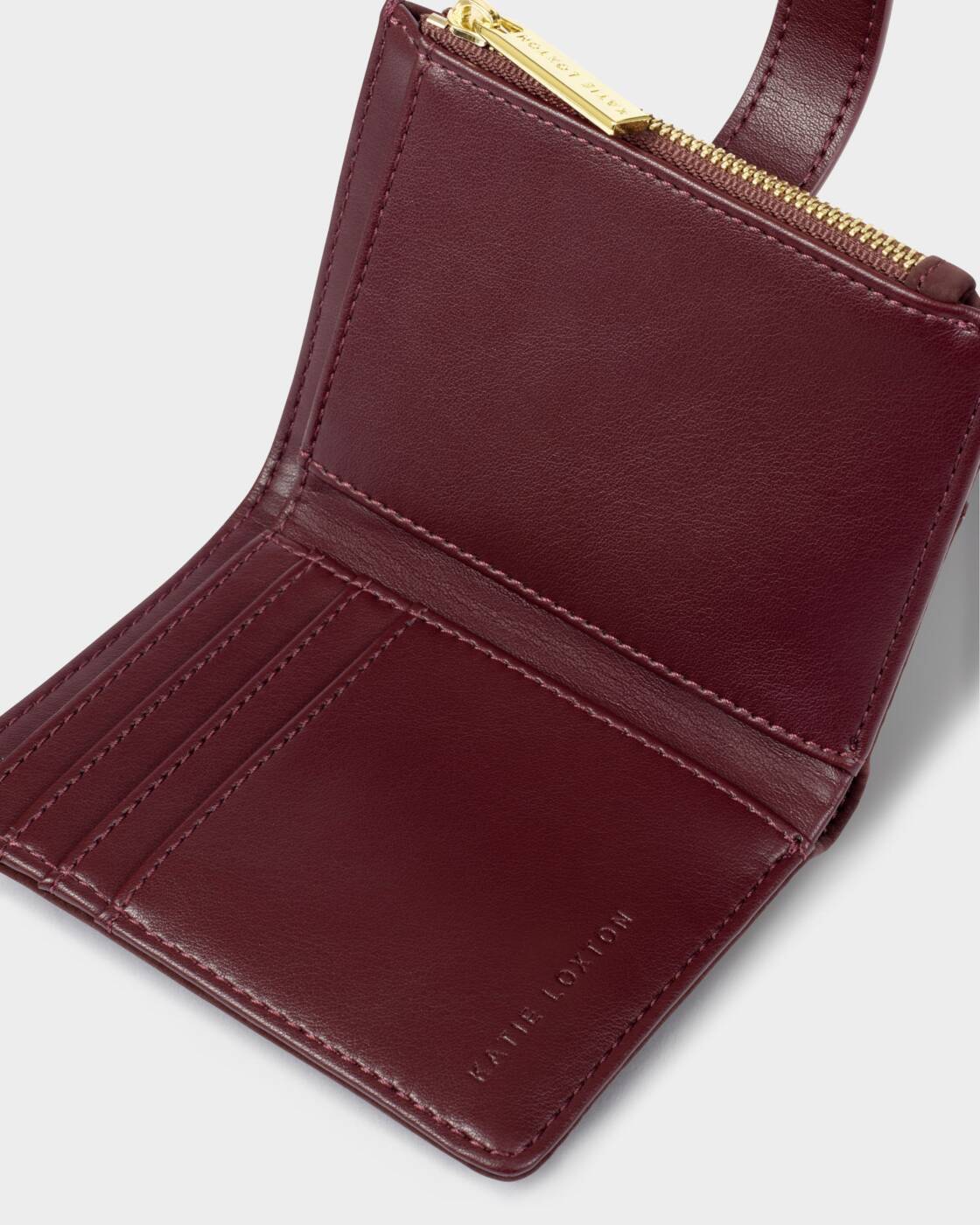 Katie Loxton Orin Twist Lock Purse Cherry Suedette Cherry