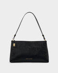 Katie Loxton Orin Twist Lock Small Shoulder Black Black Distressed