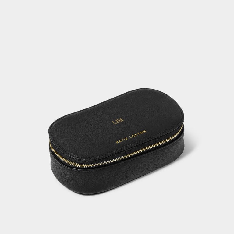 Katie Loxton Oval Jewellery Box Black