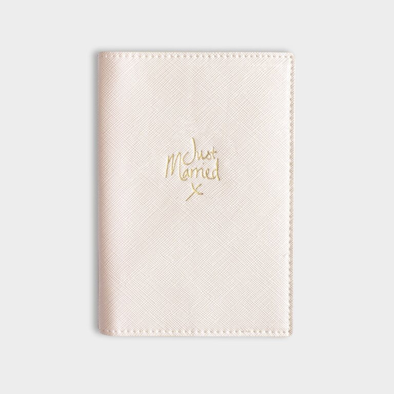 Katie Loxton Passport Cover Just Married Pearly White