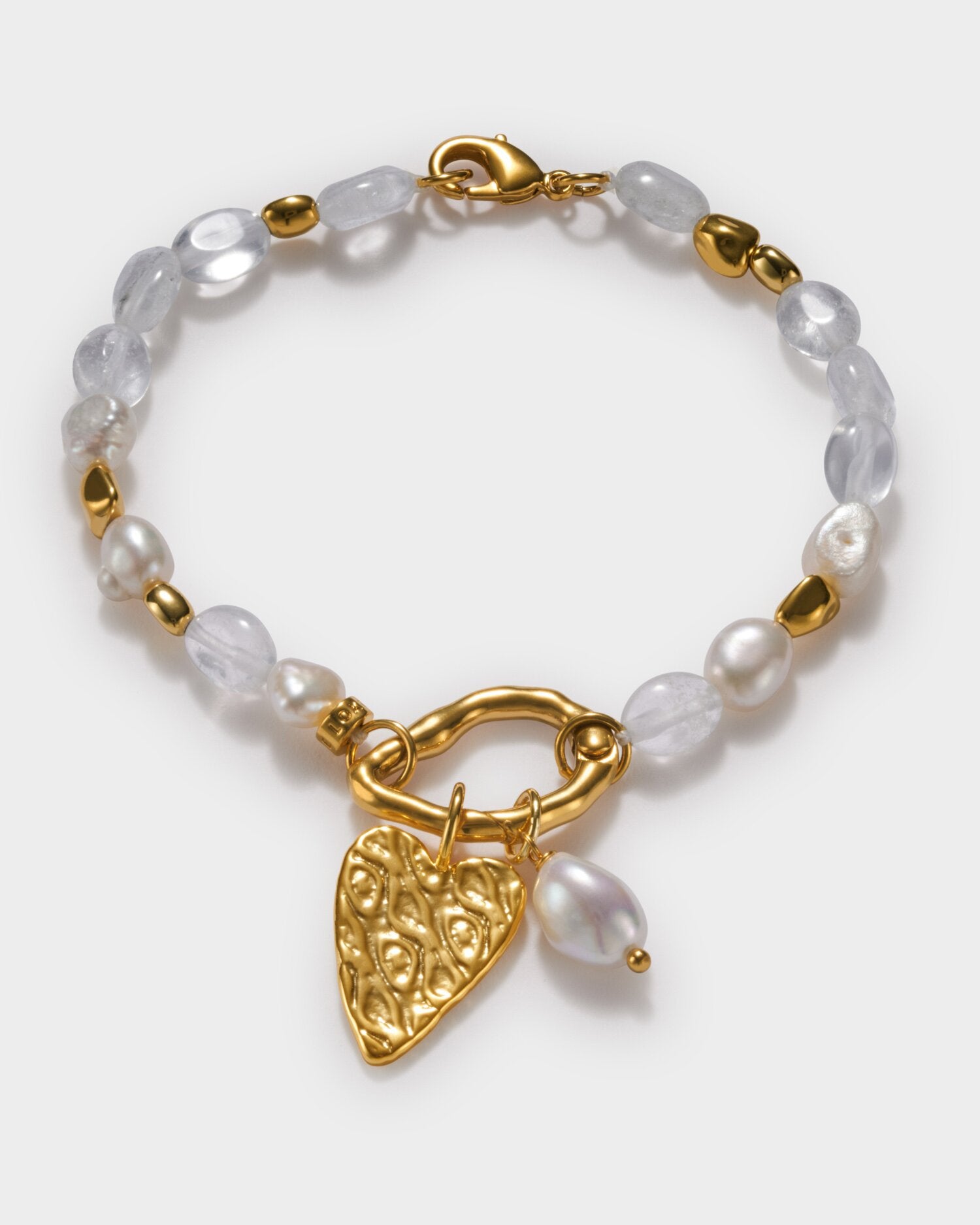 Katie Loxton Pearla Solesi Bracelet Gold Coated
