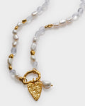 Katie Loxton Pearla Solesi Necklace Gold Coated