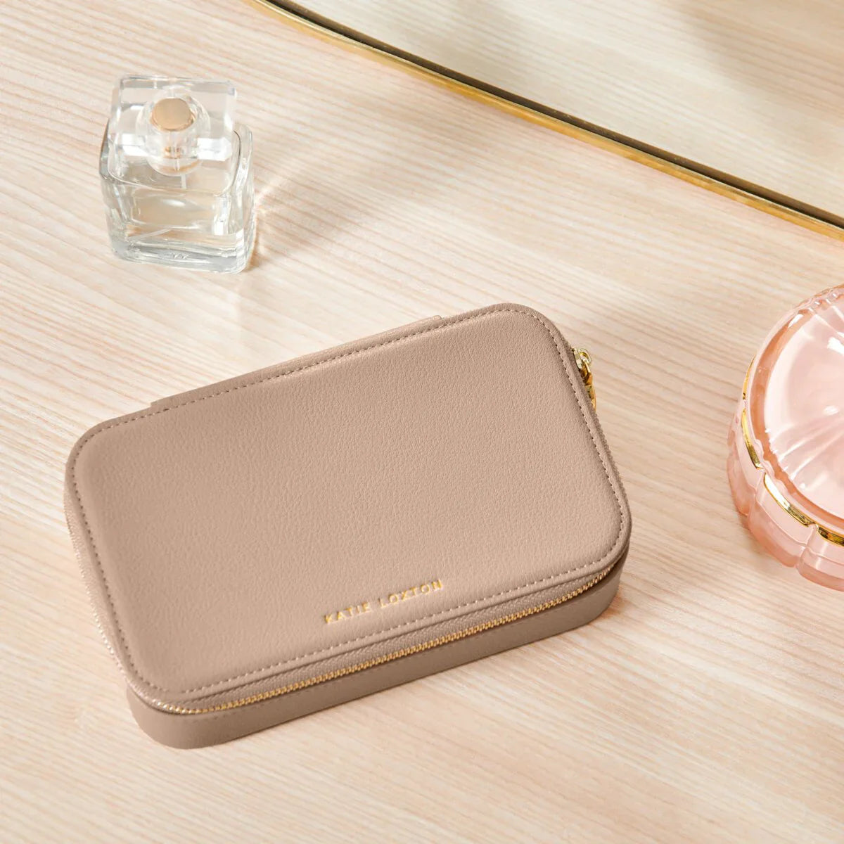 Katie Loxton Pebble Jewellery Box A Little Sparkle Soft Tan