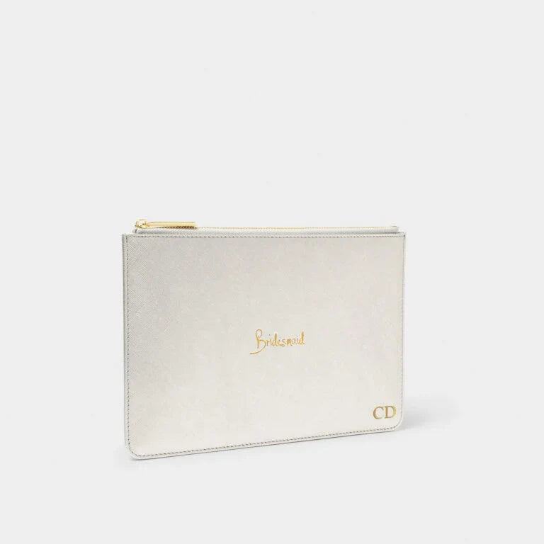 Katie Loxton Perfect Pouch Bridesmaid Silver