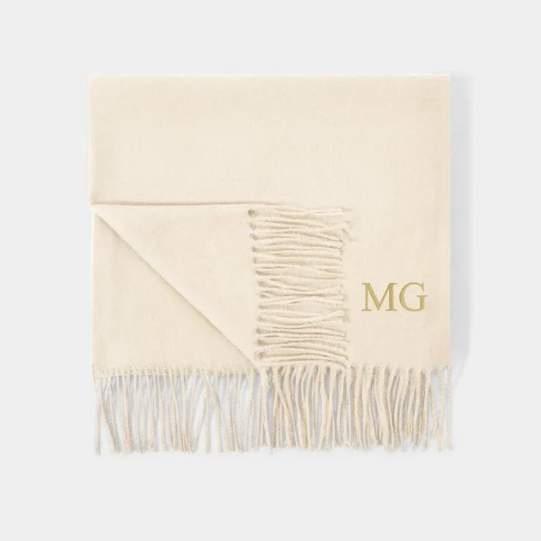 Katie Loxton Plain Blanket Scarf Off White
