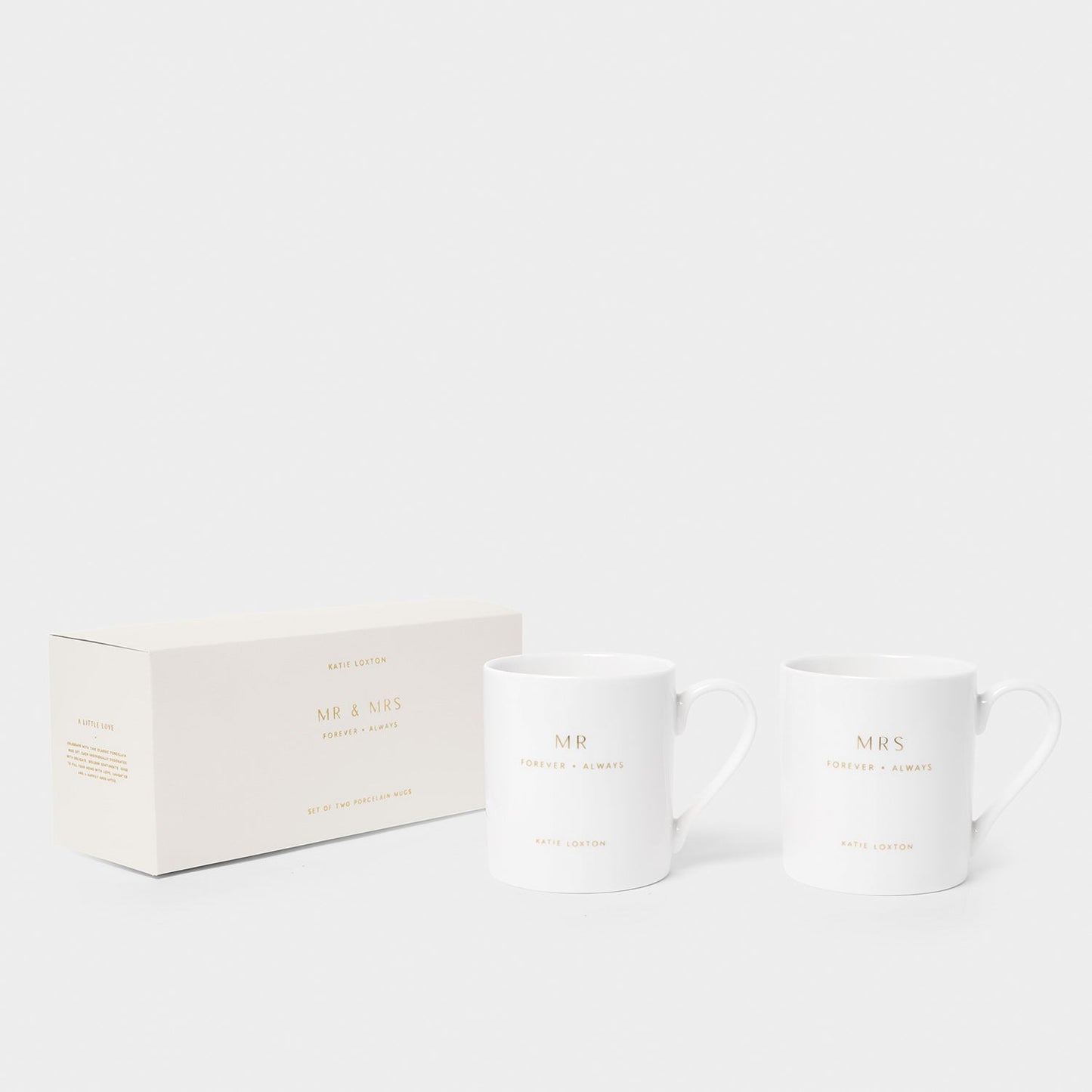 Katie Loxton Porcelain Mug Set Mr & Mrs