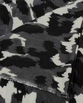 Katie Loxton Printed Scarf Brush Stroke Leopard Grey Black White