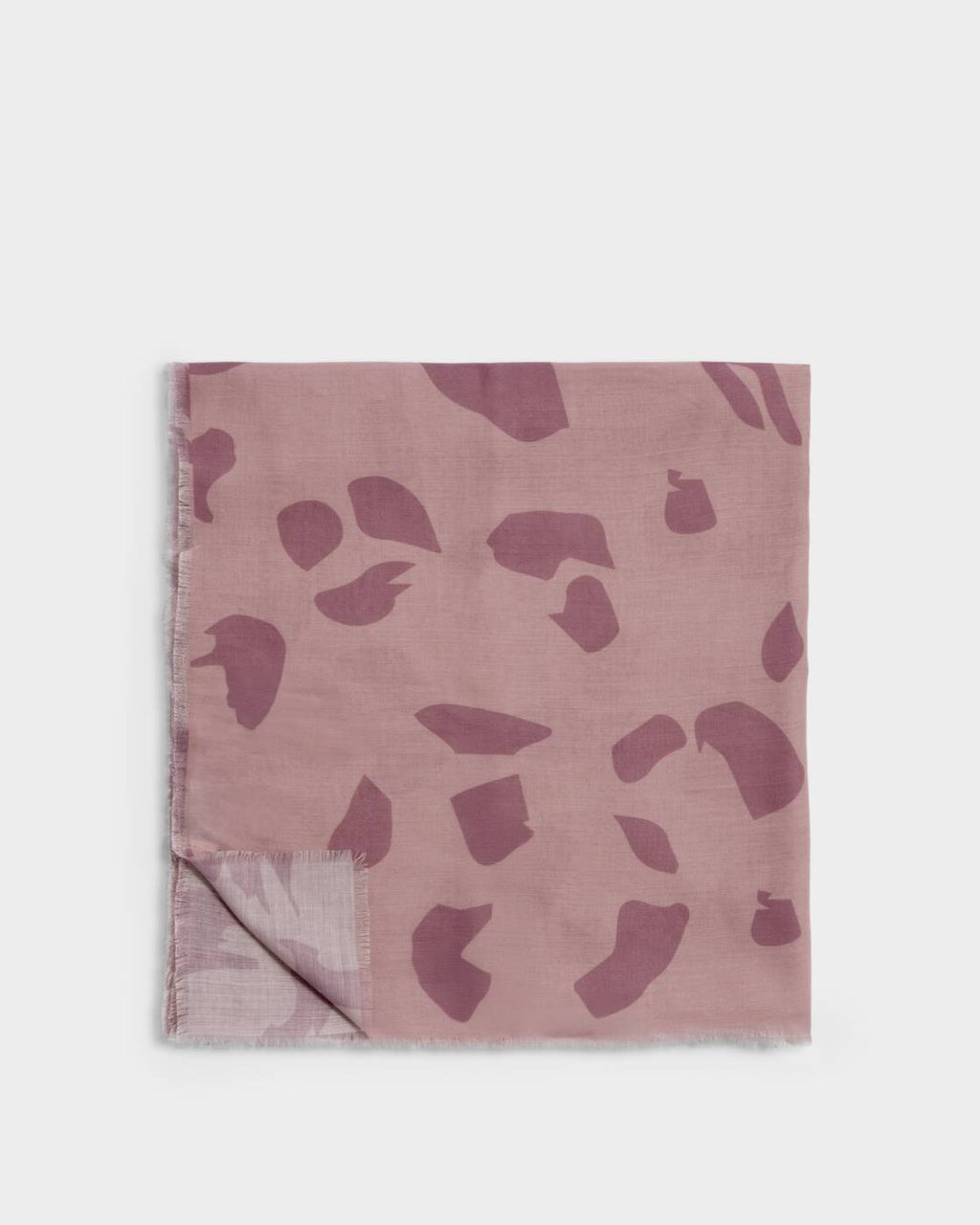 Katie Loxton Printed Scarf Large Leopard Light Pink Dusty Pink