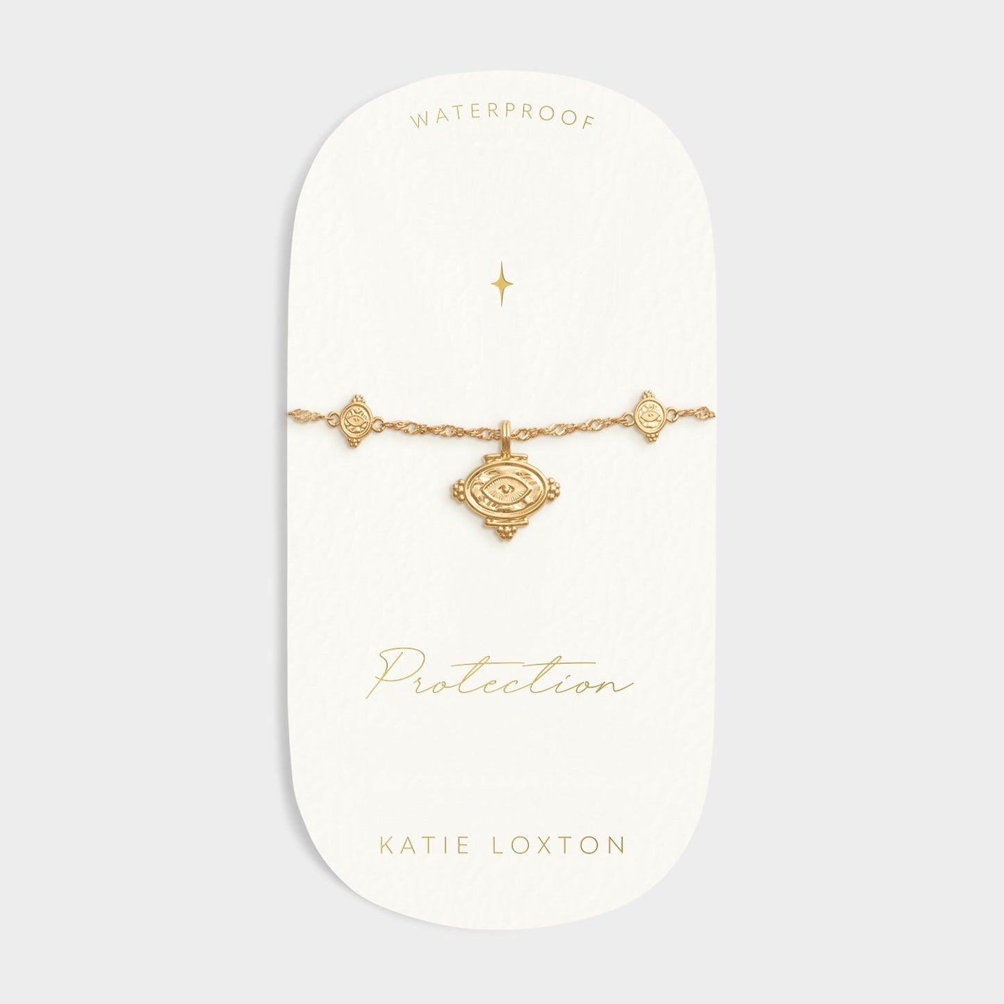 Katie Loxton Protection Charm Bracelet Gold Coated