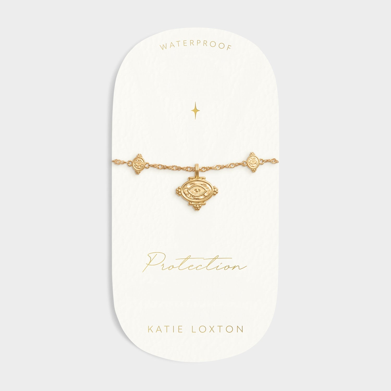 Katie Loxton Protection Charm Bracelet Gold Coated